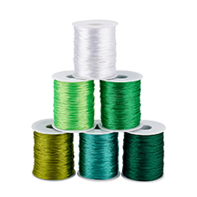6 Rolls 6 Colors Round Polyester Thread OCOR-PH0005-99-1
