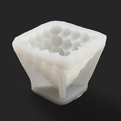 DIY Pyramid Bubble Candle Food Grade Silicone Molds LS-DIY-G063-02-1