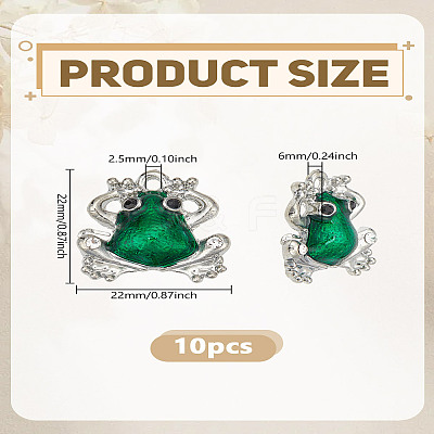 10Pcs Alloy Enamel Pendants ENAM-LP0001-74-1