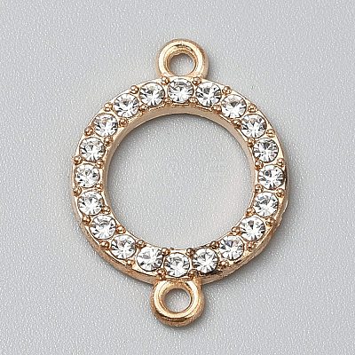 Alloy Crystal Rhinestone Connector Charms FIND-WH0431-27KCG-1
