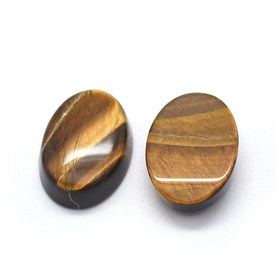 Natural Tiger Eye Cabochons G-O175-24C2-1