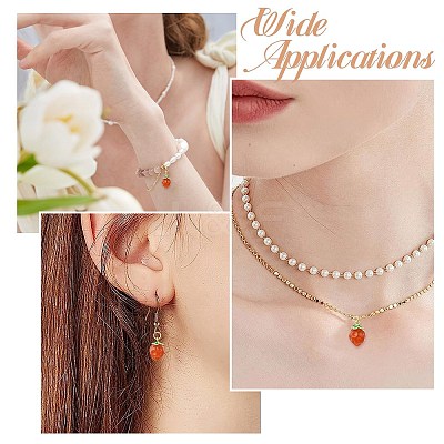 5Pcs Brass with Natural Agate Charms KK-CJ0003-17-1