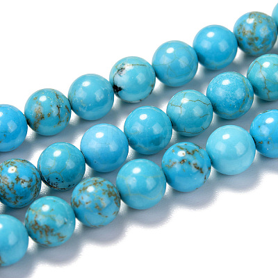 Natural Magnesite Beads Strands G-TAC0001-03B-1