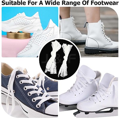4 Pairs 2 Style Nylon Lace Shoe Laces FIND-GF0004-82A-1