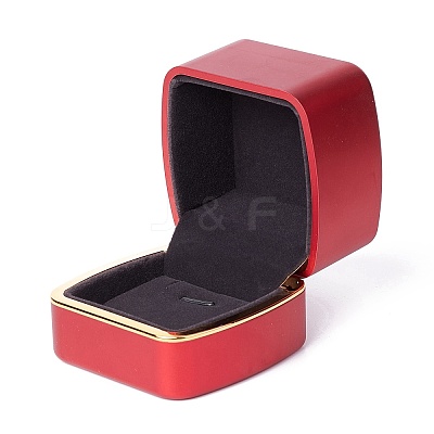 Square Plastic Jewelry Pendant Boxes OBOX-F005-02B-1