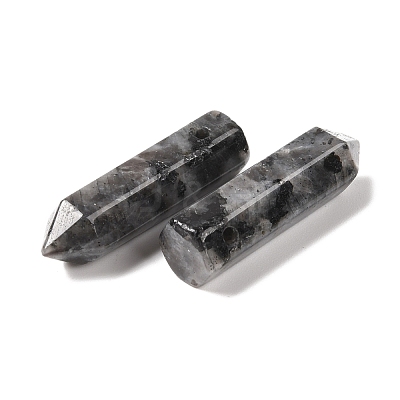 Natural Larvikite Pointed Pendants G-D460-01A-1