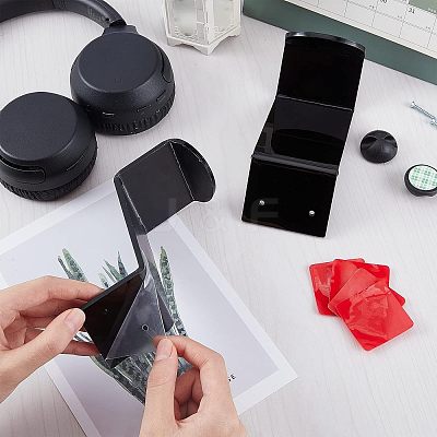 2Pcs Acrylic Headphone & Gamepad Holder Sets ODIS-WH0011-50-1
