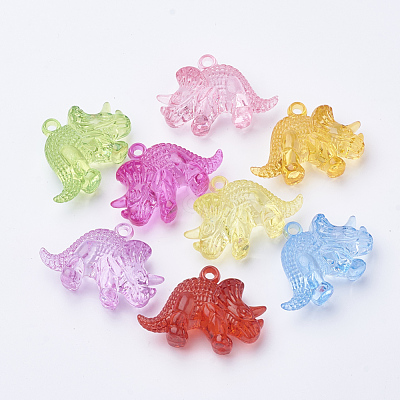 Transparent Acrylic Pendants TACR-T002-06-1