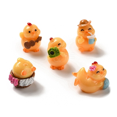 Opaque Resin 3D Chick Ornaments CRES-P034-03-1