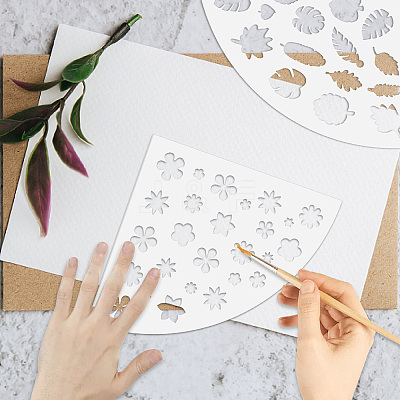 Acrylic Tie Dye Stencils Reusable Art Painting Template DIY-WH0429-004-1