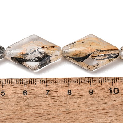 Transparent Handmade Lampwork Beads LA-CBAF0C8-02H-1