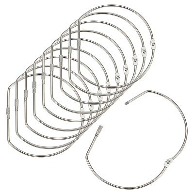 Iron Loose Leaf Book Binder Hinged Rings DIY-WH0723-097P-1
