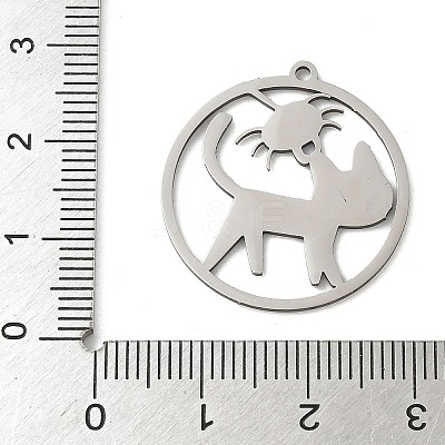 201 Stainless Steel Pendants STAS-G366-02P-07-1