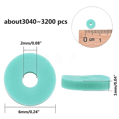 Handmade Polymer Clay Beads CLAY-PH0001-25B-1