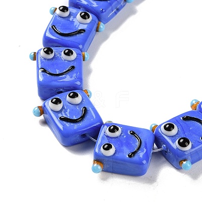 Handmade Lampwork Beads Strands LAMP-Q036-07A-1