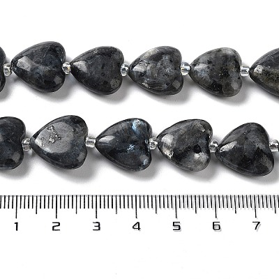 Natural Larvikite Beads Strands G-E614-A24-01-1