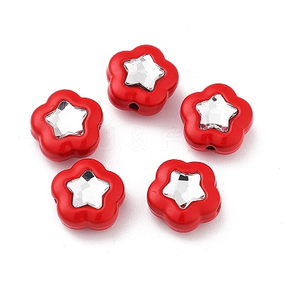 Spray Painted Alloy Bead PALLOY-H134-24-1