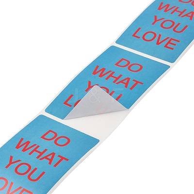 200Pcs Thank You Theme Stickers Roll DIY-M070-01G-1