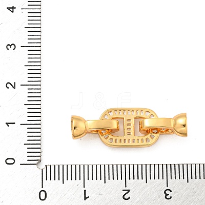 925 Sterling Silver Micro Pave Clear Cubic Zirconia Fold Over Clasps STER-U001-15G-1
