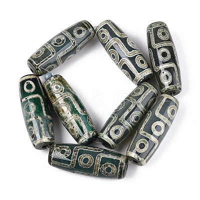 Tibetan Style dZi Agate Beads Strands G-N357-03A-01-1