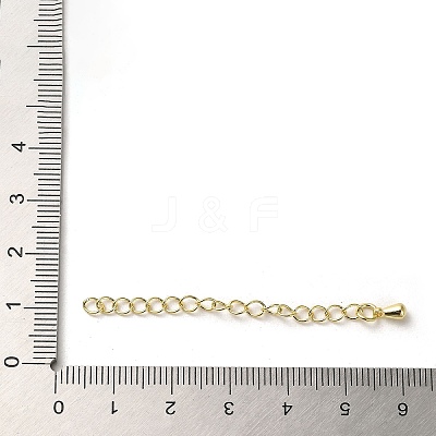 Brass Curb Chain Extender KK-Q807-13G-1