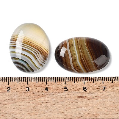 Natural Striped Agate/Banded Agate Cabochons G-H296-01E-1