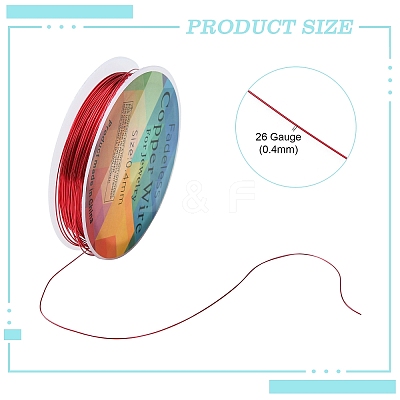 Copper Jewelry Wire CWIR-CW0.4mm-13-1
