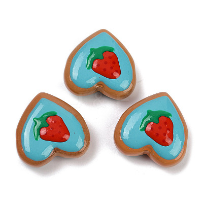 Handmade Heart Lampwork Beads Strands LAMP-P069-04A-01-1