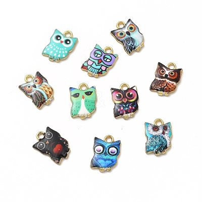 Printed Alloy Pendants PALLOY-H127-02G-1