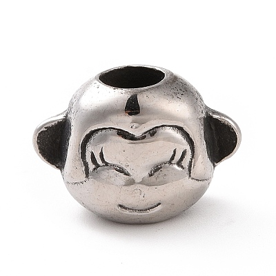 304 Stainless Steel European Beads STAS-M301-21AS-1
