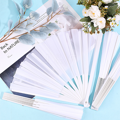 4Pcs Plastic Fans Display Decorations AJEW-GO0002-62-1