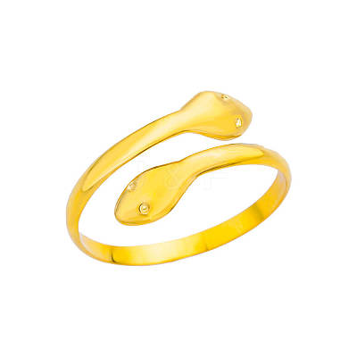 Simple Style 304 Stainless Steel Cuff Rings for Women FS-WGD177D-01-1
