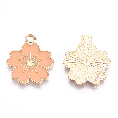 Alloy Enamel Pendants X-ENAM-S121-115K-1