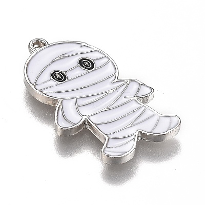 Halloween Theme Alloy Enamel Pendants ENAM-J649-09P-1