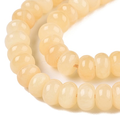 Natural Yellow Jade Beads Strands X-G-T138-74B-1