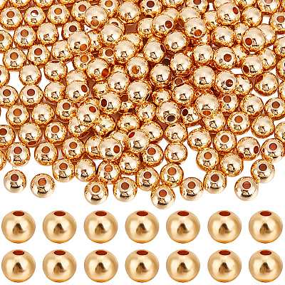 200Pcs Rack Plating Brass Beads KK-BBC0011-15B-1
