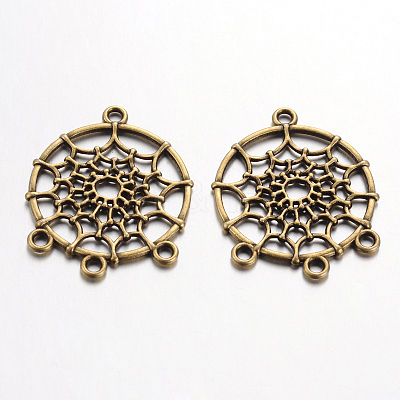 Tibetan Style Alloy Chandelier Components Links LS-TIBE-A30127-AB-NR-1