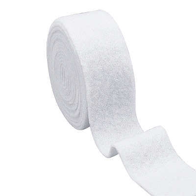 Needle Punch Cotton Strips Fabric SRIB-WH0027-01-1