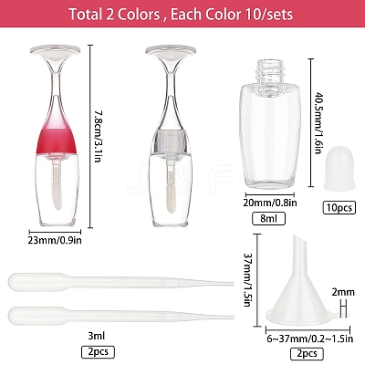 Plastic Empty Lip Glaze Containers Sets MRMJ-GF0001-13-1