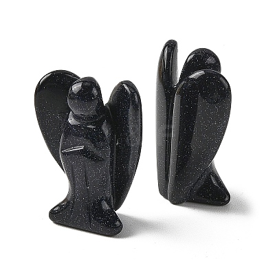 Synthetic Blue Goldstone Carved Angle Figurines GG-CBA9C2C-A20-1