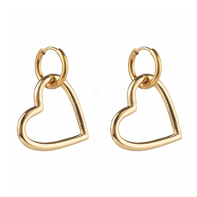 304 Stainless Steel Huggie Hoop Earrings EJEW-JE04549-04-1