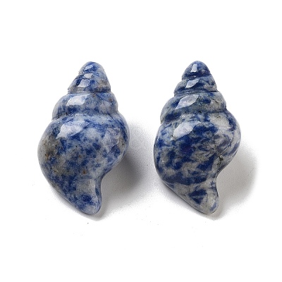 Natural Blue Spot Jasper Carved Figurines DJEW-L023-H05-1