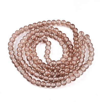 Crackle Glass Beads Strands CCG-Q001-6mm-07-1