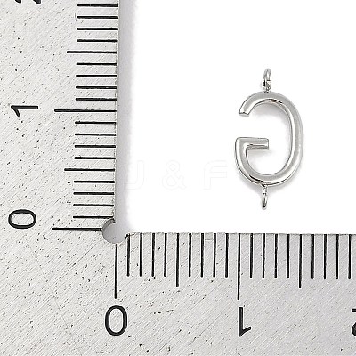 304 Stainless Steel Letter Connector Charms LS-STAS-M108-01P-07-1