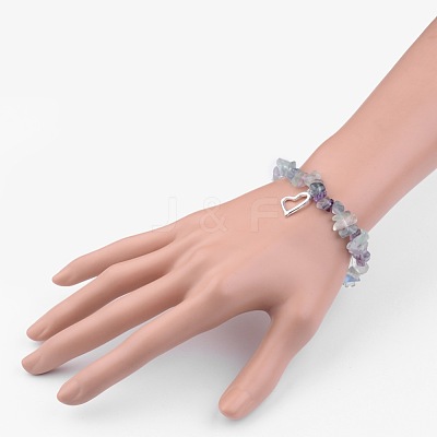 Alloy Charm Bracelets BJEW-JB02481-02-1