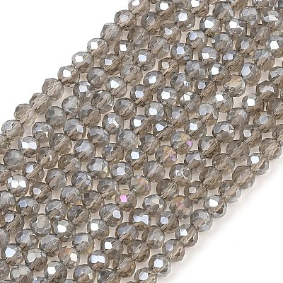 Electroplate Glass Beads Strands EGLA-A034-T2mm-B19-1-1