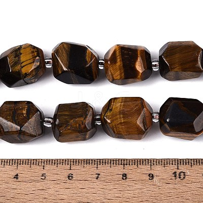 Natural Tiger Eye Beads Strands G-N362-07A-03-1