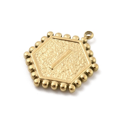 201 Stainless Steel Pendants STAS-R227-01J-G-1