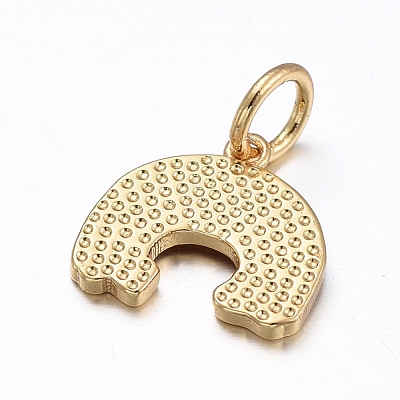 Brass Enamel Charms KK-L178-08G-1