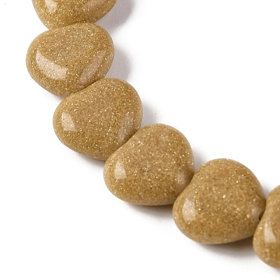 Synthetic Yellow Goldstone Beads Strands G-I372-A11-01-1